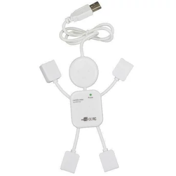 4 portos USB elosztó, emberke